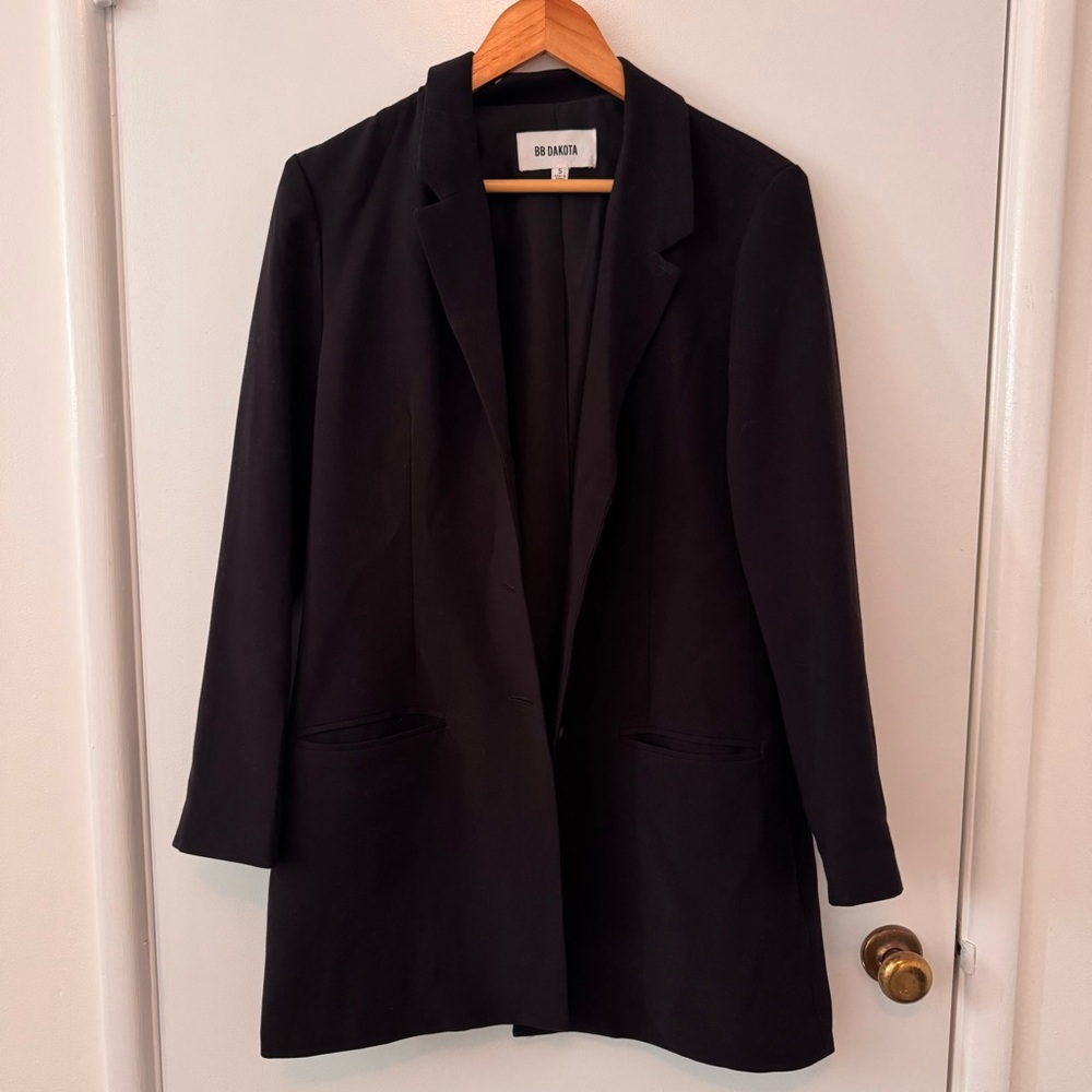 Black Button Blazer